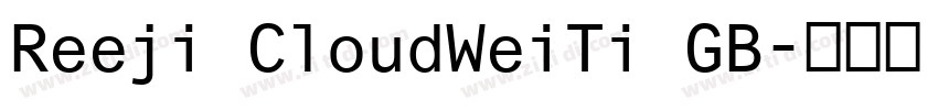Reeji CloudWeiTi GB字体转换